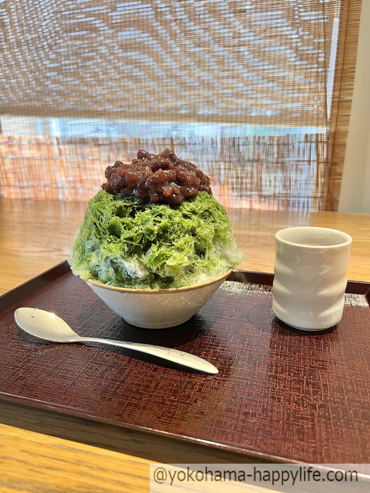 菓子こよみ 宇治抹茶かき氷