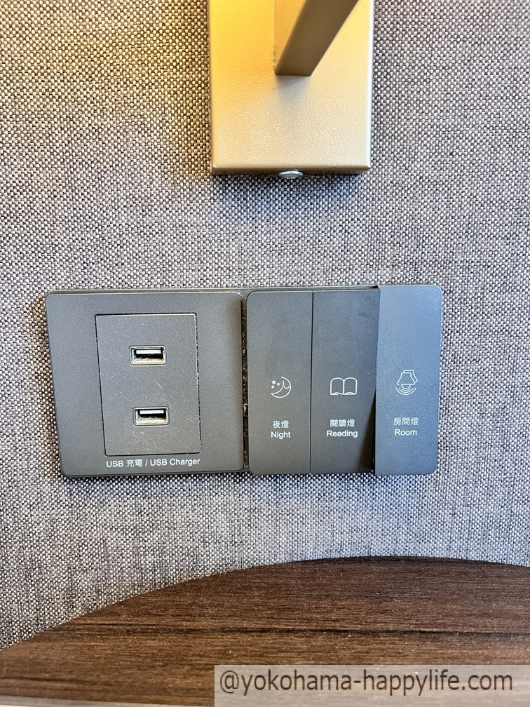 LakeShore Hotel Taiwan 電源コンセント2